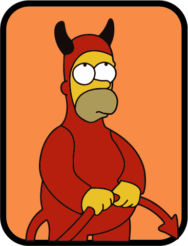 Homer Diablito Los Simpson